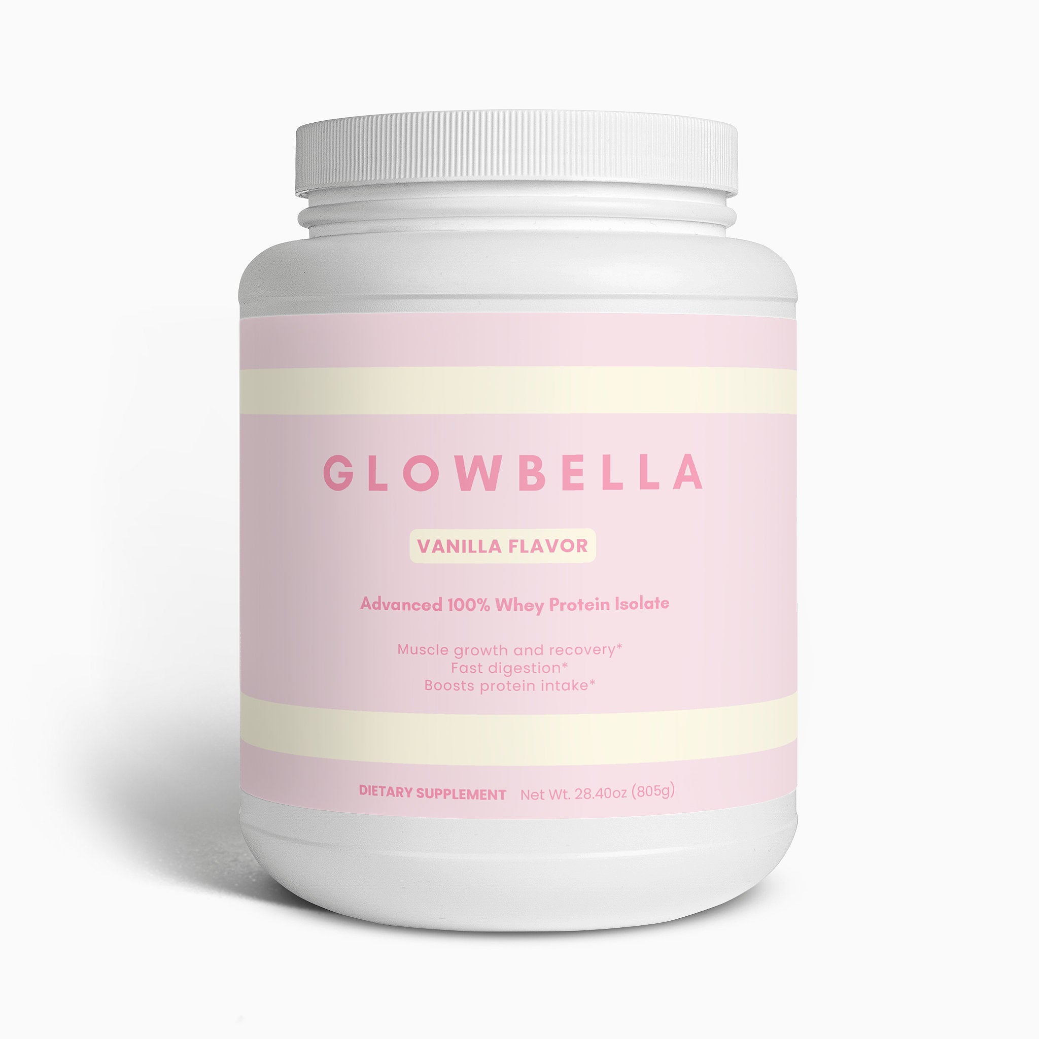 GlowBella Whey Isolate – Rich Vanilla Flavour