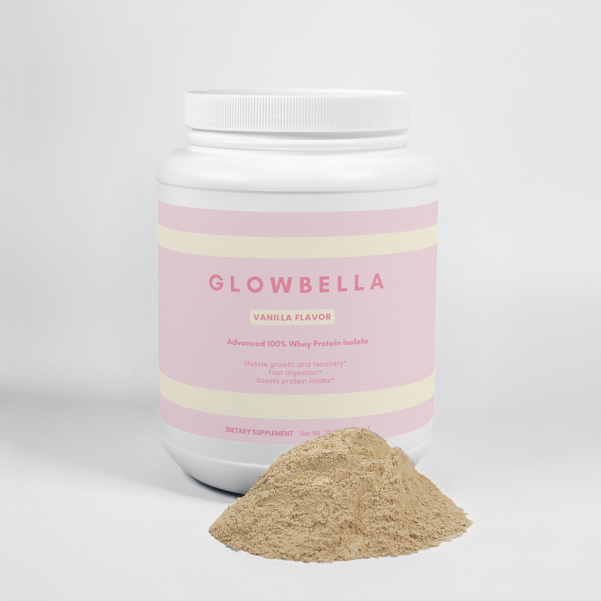 GlowBella Whey Isolate – Rich Vanilla Flavour