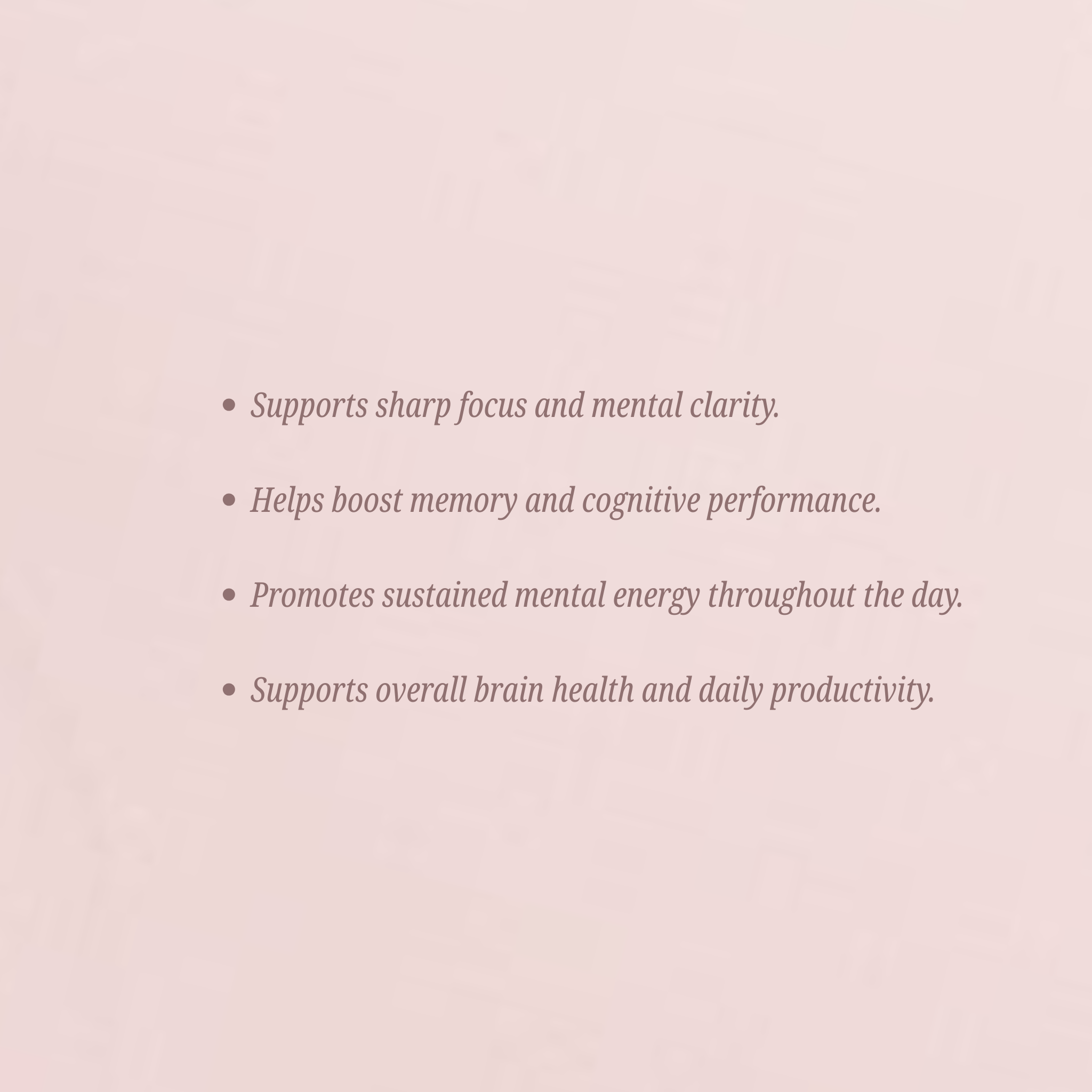 Cognitive Support