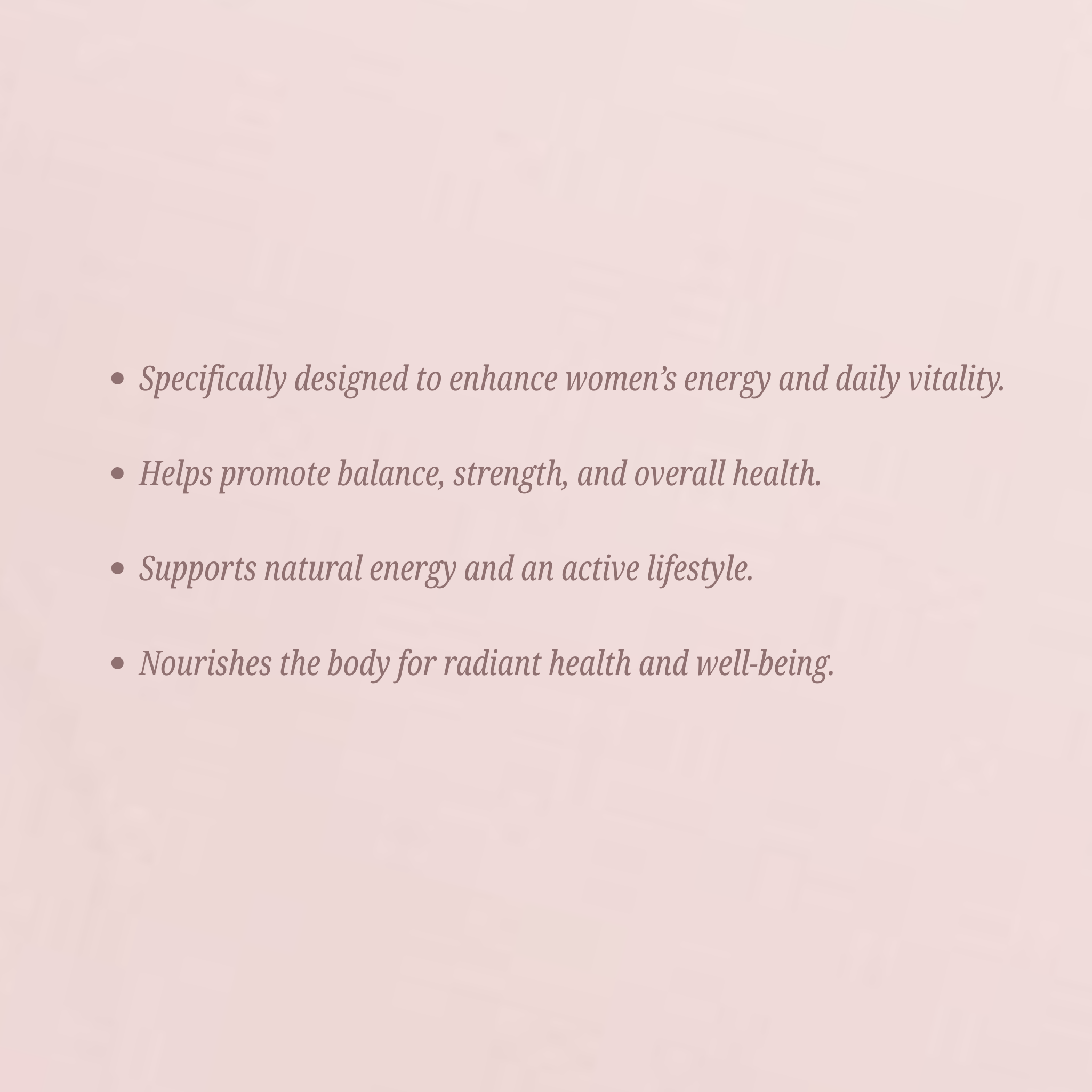 Women's Vitality Formula